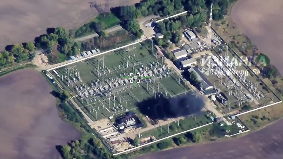 Удары при помощи БПЛА «Герань-2» по объекту энергетической инфраструктуры в районе Чернигова