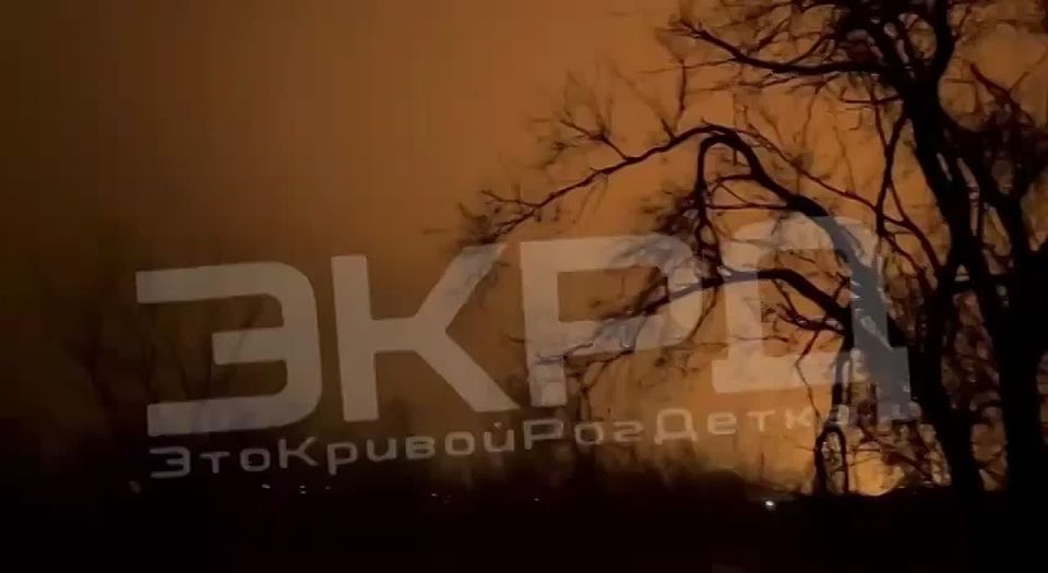 Кадры сегодняшних вечерних прилётов в Кривом Роге