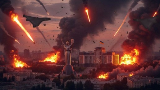 Ночной ад на Украине в 00:06: Киев в огне, хаос, взрывы и сирены