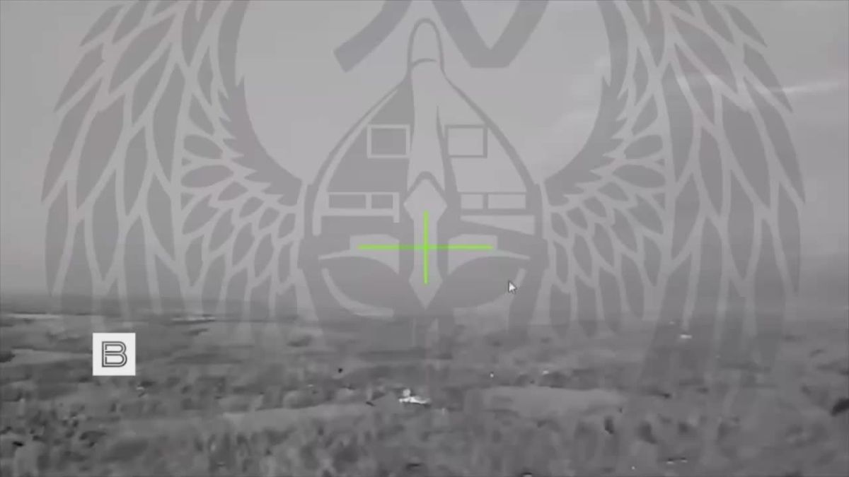 Достаточные редкие кадры применения дронов-камикадзе «Герань-5» операторами 50-й ОБрБпС «Варяг»